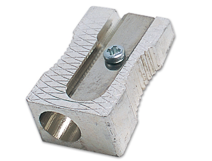 APARA LAPIS METALICO COM CUNHA M+R DE UM USO RECTANGULAR