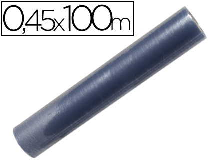 ROLO PLASTICO FORRA LIVROS, 0,45 MT X 100 MT. 80 MICRONS
