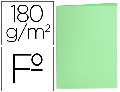CLASSIFICADORES LIDERPAPEL FOLIO VERDE PASTEL 180G/M2
