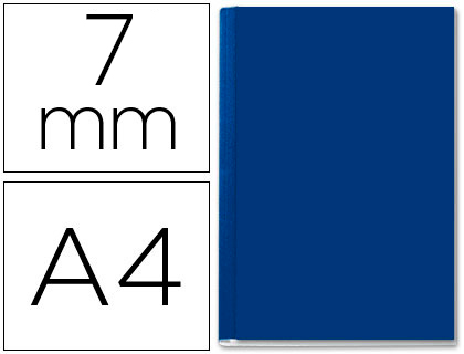 CAPA DE ENCADERNACAO CHANNEL RIGIDA 35567 AZUL LOMBADA A CAPACIDADE 36/70 FOLHAS