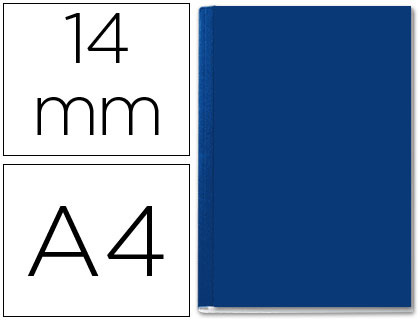 CAPA DE ENCADERNACAO CHANNEL RIGIDA 35577 AZUL LOMBADA C CAPACIDADE 106/140 FOLHAS