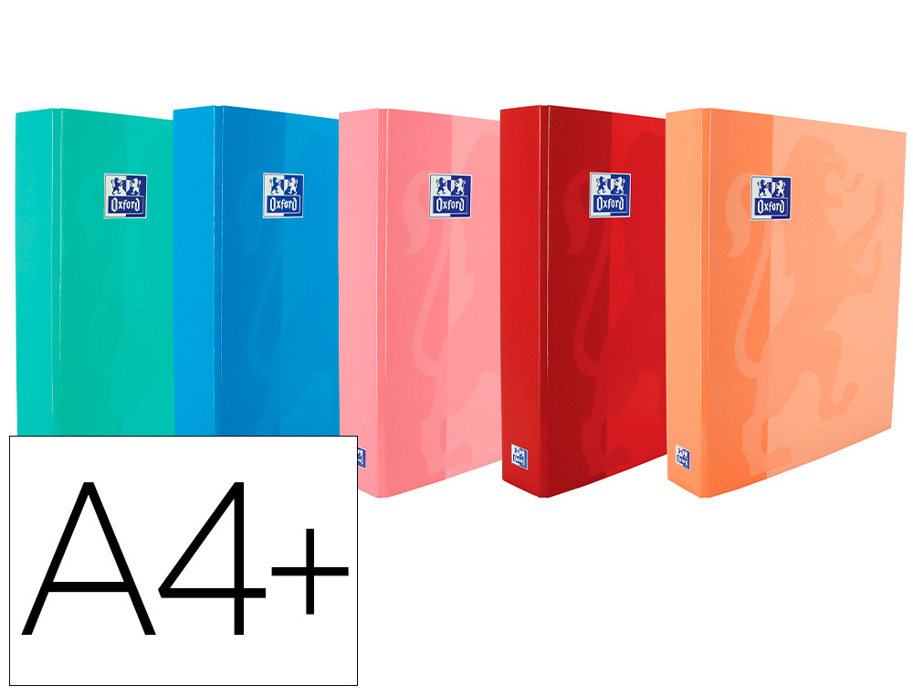 PASTA DE ANEIS OXFORD SCHOOL DIN A4+ CAPA EXTRADURA 4 ANEIS 25 MM CORES TENDENCIAS SORTIDAS