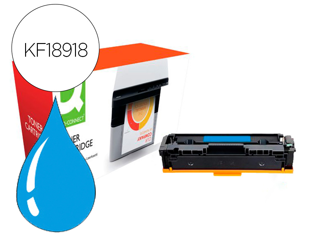 TONER COMPATIVEL Q-CONNECT CANON LBP611C I-SENSYS LBP610 CIAN ALTO RENDIMENTO 2200 PAGINAS