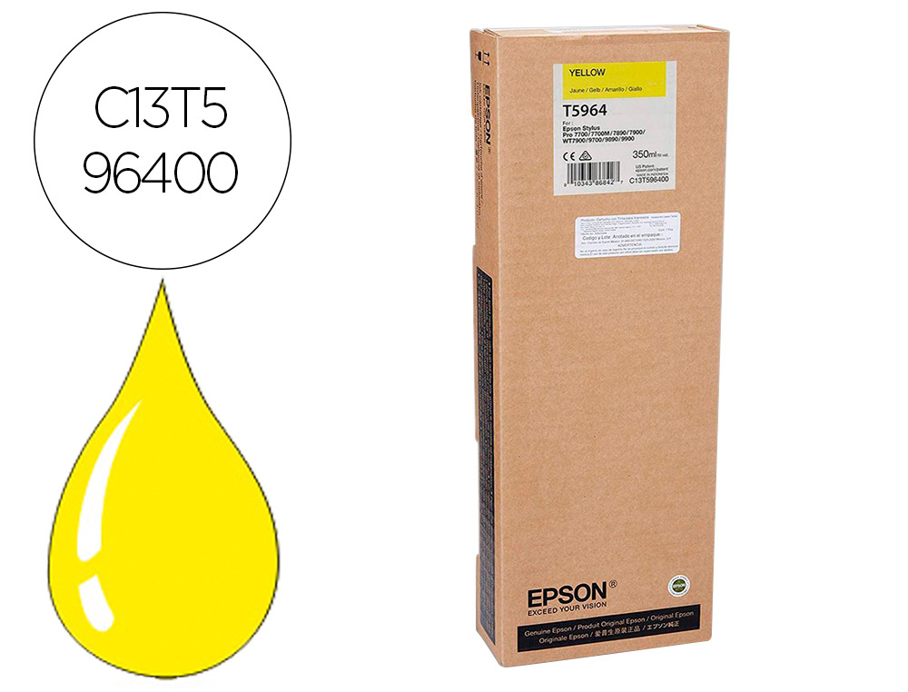 TINTEIRO EPSON GF STYLUS PHOTO 7900/9900 AMARELO