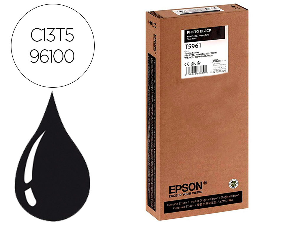 TINTEIRO EPSON GF STYLUS PHOTO 7900/9900 PRETO FOTO