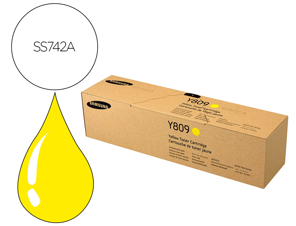TONER HP SAMSUNG CLX-9201NA / CLX-9251NA / CLX-9301NA AMARELO CLTY809S/ELS