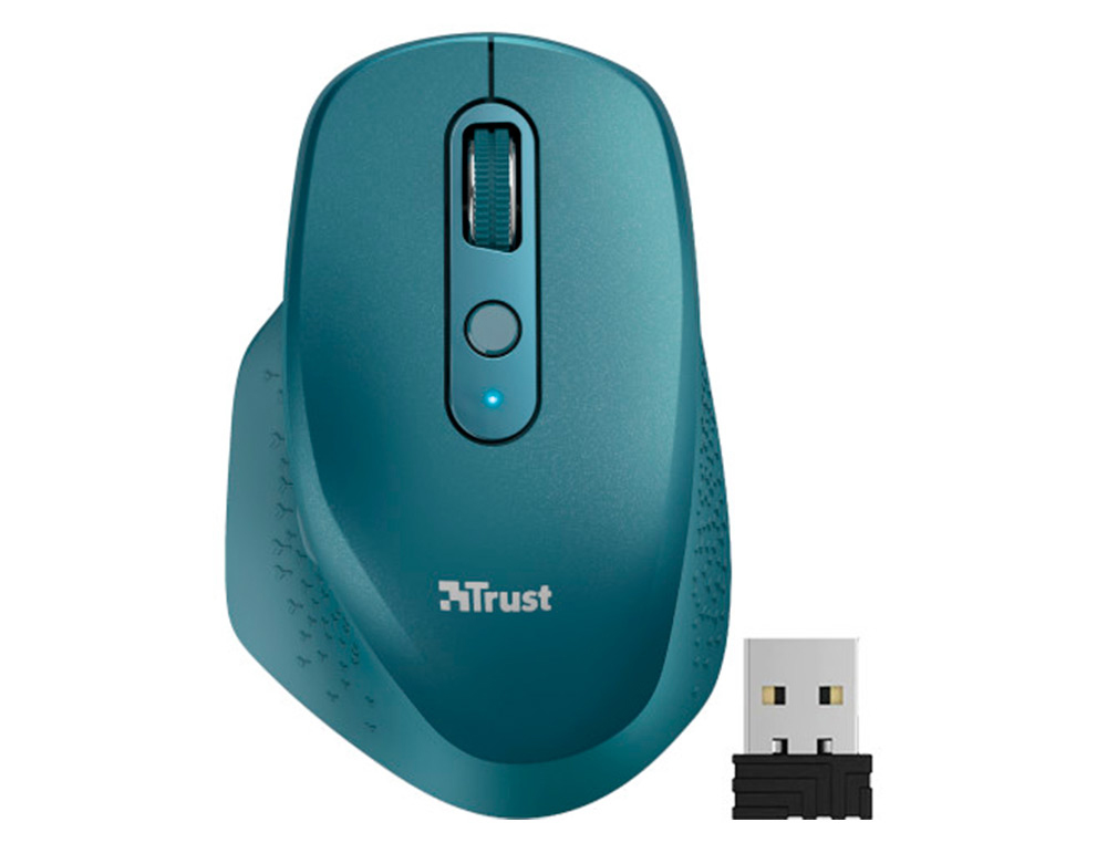 RATO TRUST OZAA OTICO SEM FIOS 2400DPI 6 BOTOES USB 2.0 AZUL