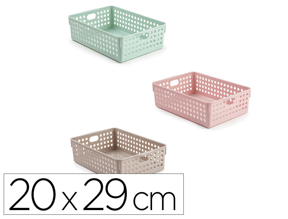 CESTO DE ORGANIZACAO PLASTIFORTE ATLAS Nº 3 200X290 MM CORES SORTIDAS