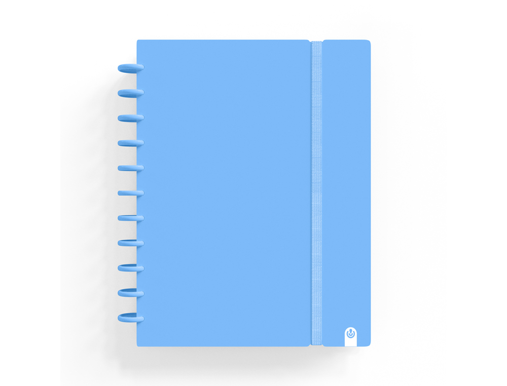 CADERNO CARCHIVO INGENIOX FOAM A5 80 F QUADRICULA AZUL PASTEL