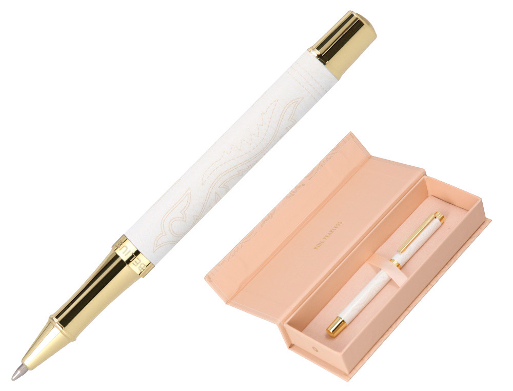 ROLLER BELIUS WILD WEST ALUMINIO COR CREME DOURADO TINTA COR PRETA CAIXA DE DESIGN