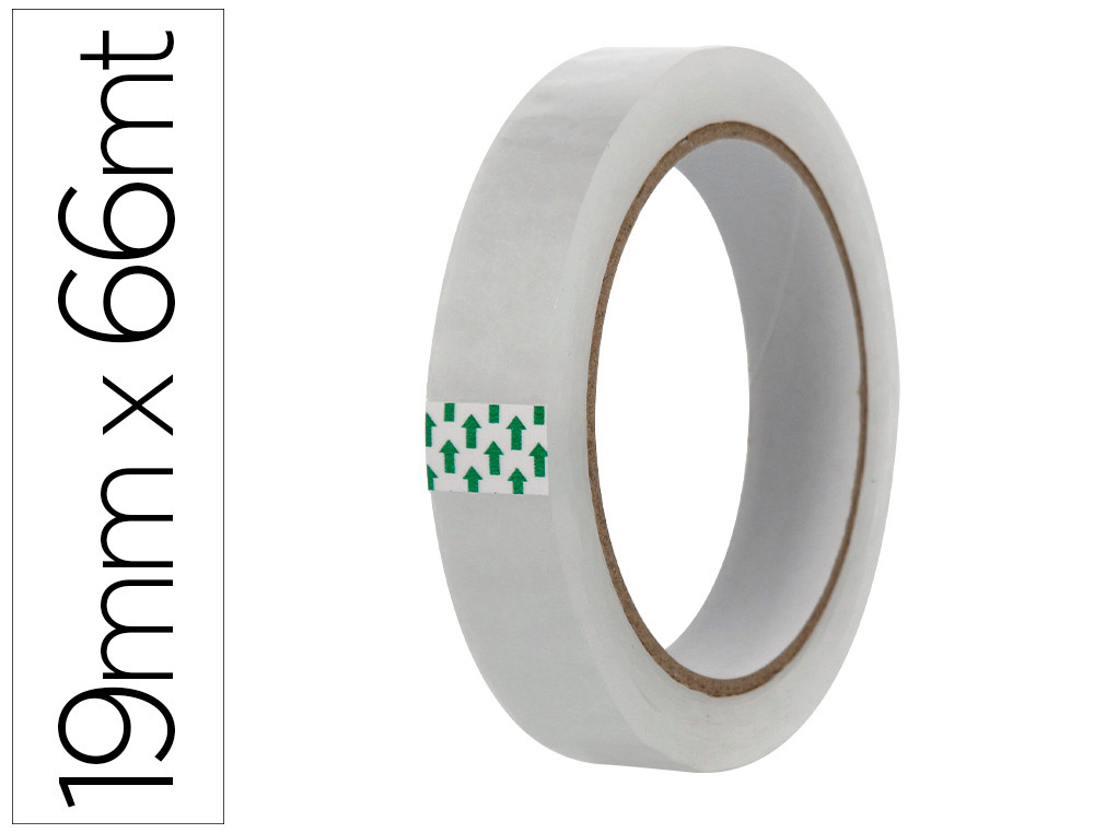 FITA ADESIVA GREENING TRANSPARENTE 66 MT X 19 MM