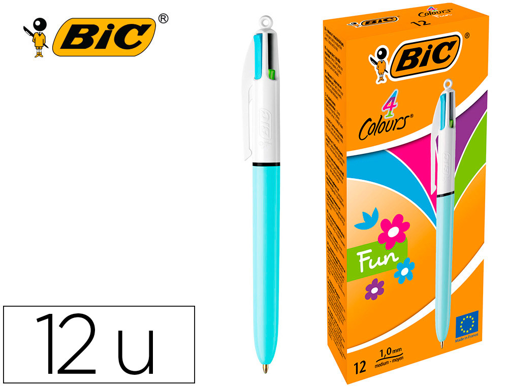 ESFEROGRAFICA BIC QUATRO CORES PASTEL EDICAO LIMITADA