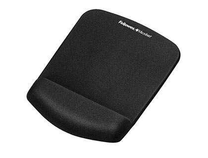 TAPETE PARA RATO FELLOWES COM APOIO DE PULSOS PLUSH TOUCH FOAM PRETO