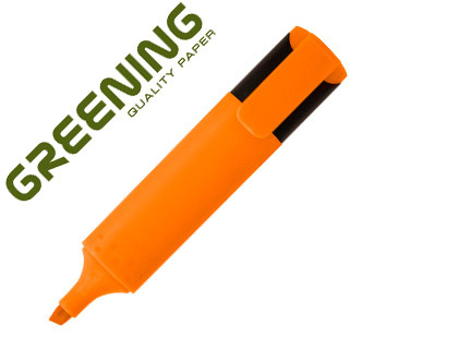 MARCADOR GREENING FLUORESCENTE PONTA BISELADA LARANJA