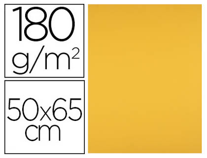 CARTOLINA LIDERPAPEL 50X65 CM 180 GR OURO VELHO PACK DE 25 UNIDADES