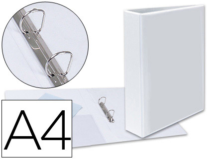 PASTA CANGURU ESSELTE 2 ANEIS MISTOS DE 40MM DIN A4 PLASTICO BRANCO