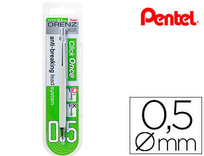 LAPISEIRA PENTEL ORENZ 0,5 MM -BRANCO-EM BLISTER DE 1 UNIDADE