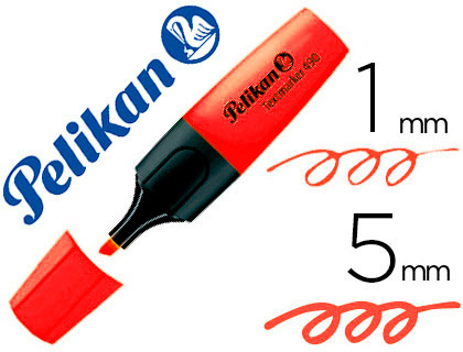 MARCADOR FLUORESCENTE PELIKAN TEXTMARKER 490 VERMELHO