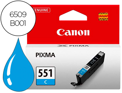 TINTEIRO CANON CLI-551 MG5450 / IP7250 / MG6350 CIAN
