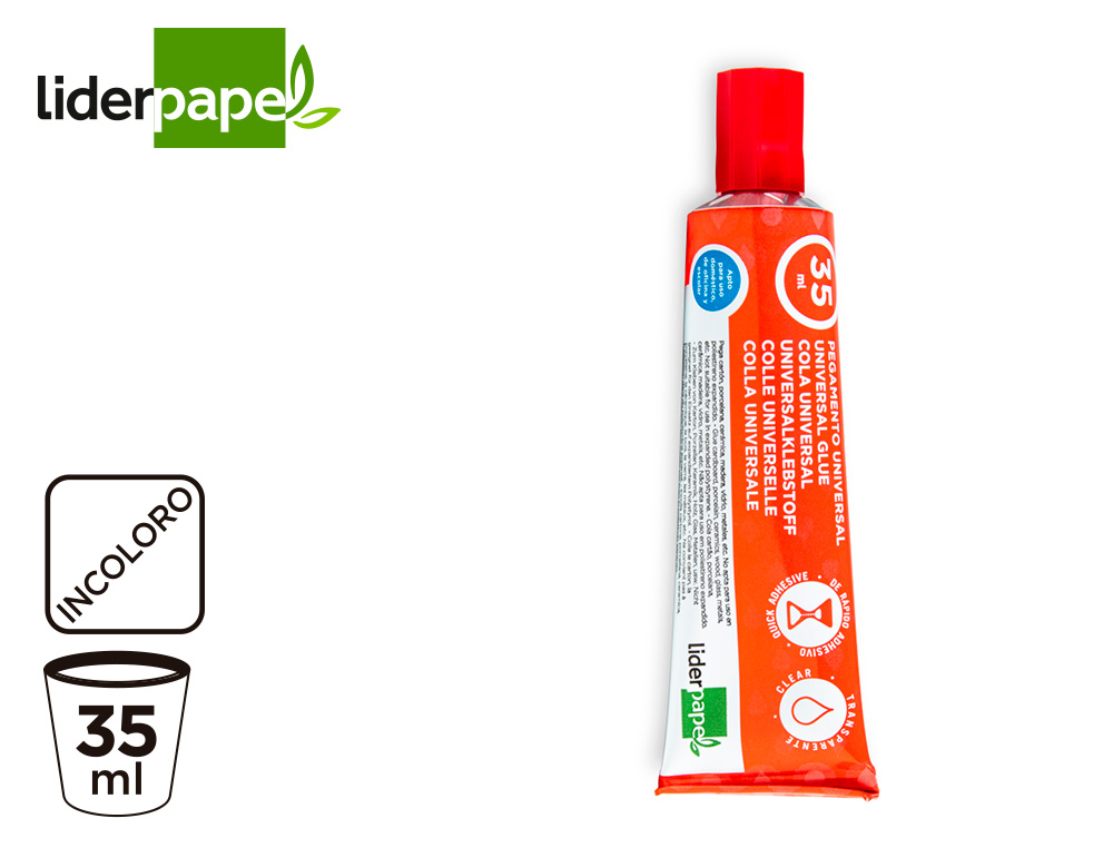 COLA UNIVERSAL LIDERPAPEL TRANSPARENTE 35 ML