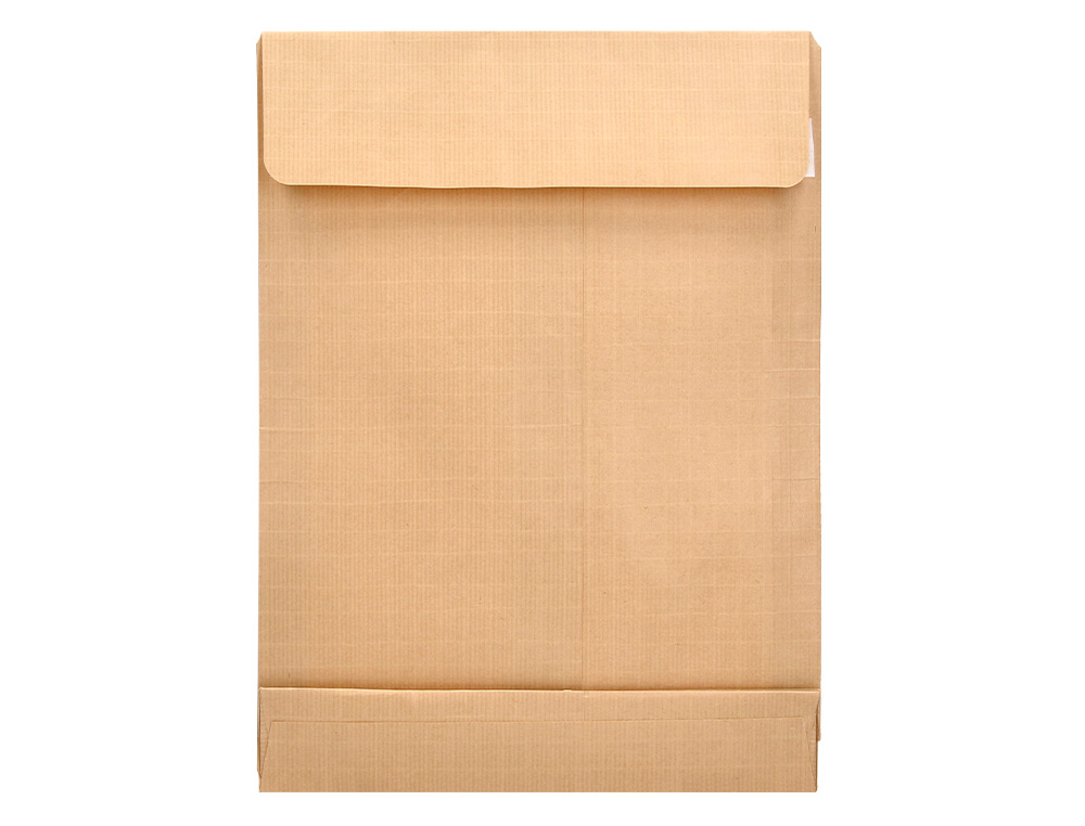 ENVELOPE LIDERPAPEL BOLSA FOLIO ESPECIAL CASTANHO 280X365X50 MM FOLE TIRA DE SILICONE PACK DE 50 UNIDADES