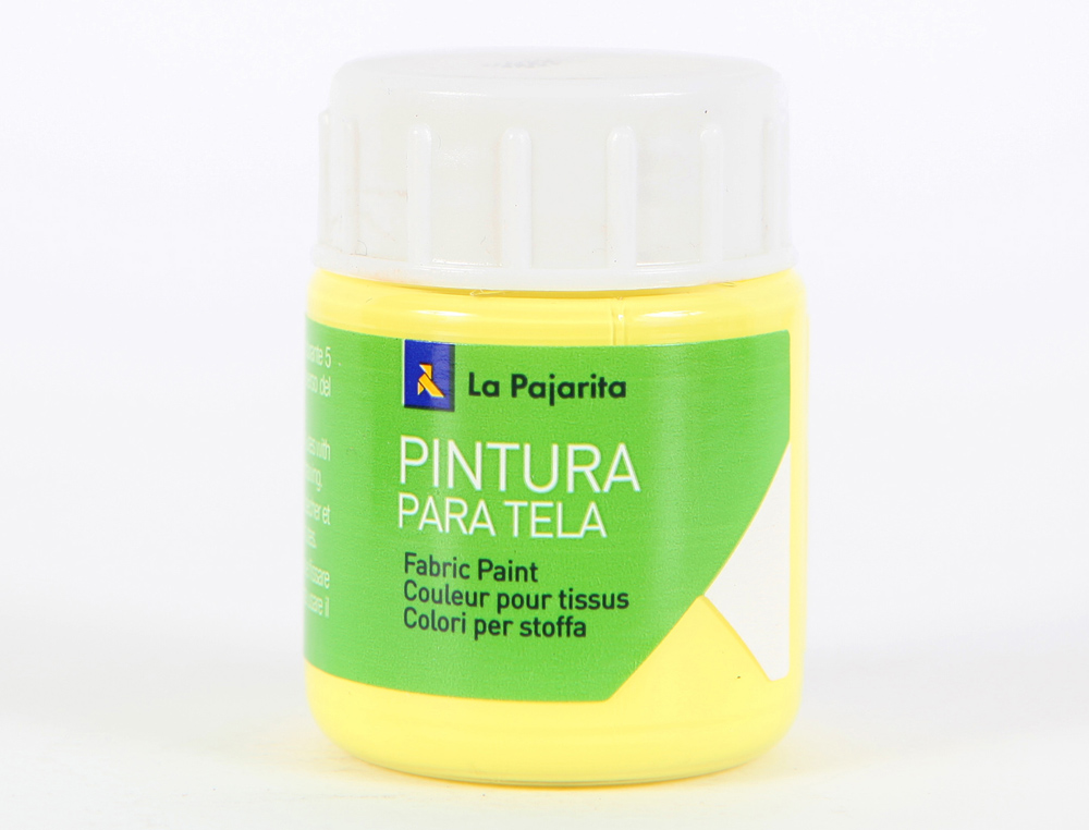 TINTA PARA TELA LA PAJARITA, 20 ML. - AMARELO CLARO