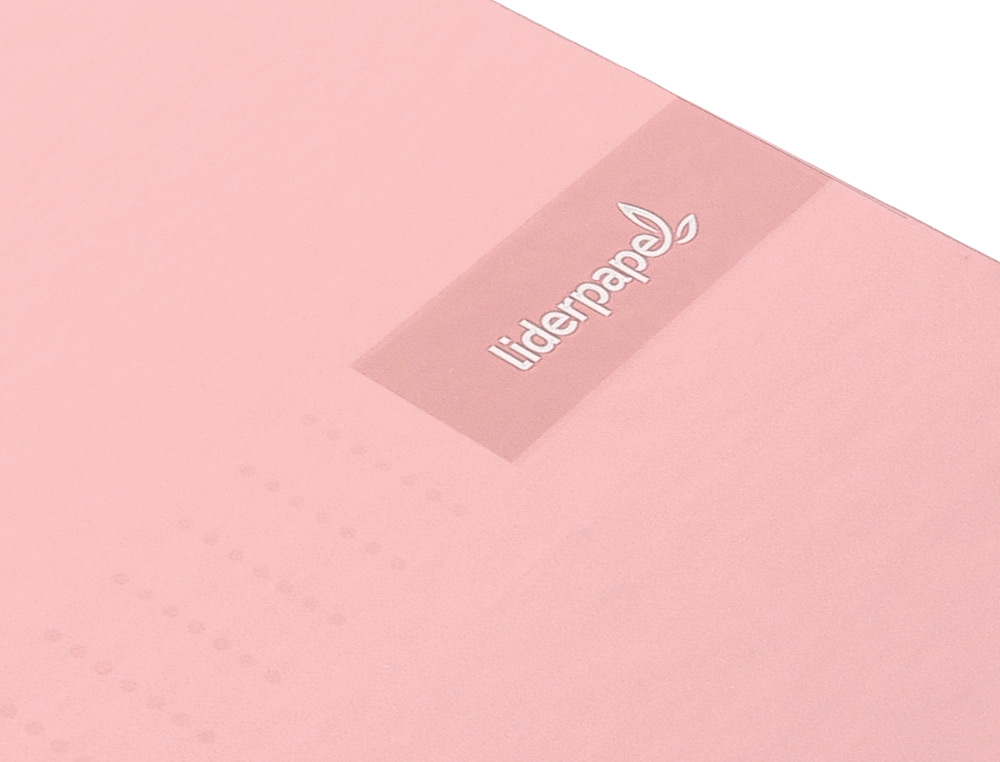 CADERNO ESPIRAL LIDERPAPEL CRAFTY MICRO DIN A4 CAPA FORRADA 120 F 90 GR QUADRICULA 5 MM 5 BANDAS DE CORES 4 CORES COR RO