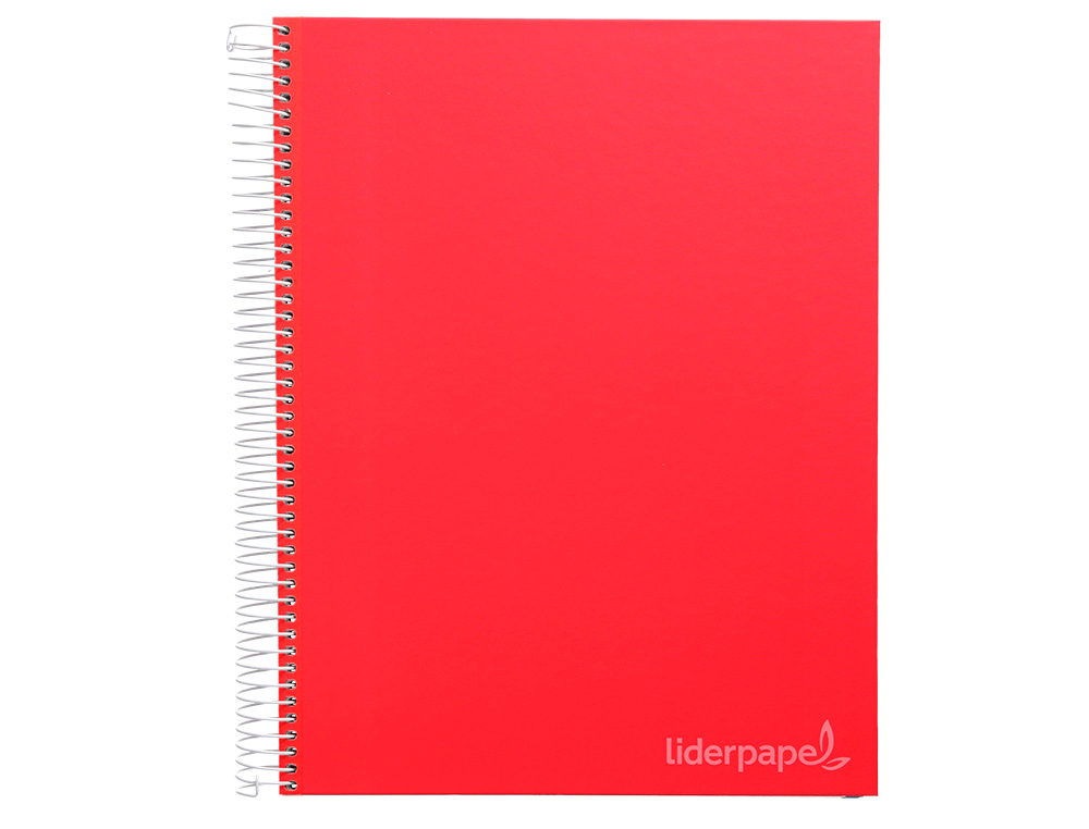 CADERNO ESPIRAL LIDERPAPEL JOLLY MICRO DIN A4 MULTIDISCIPLINA 140 F 75GR 28F 5MM 112F PAUTADAS 5 BANDAS DE CORES CORES S