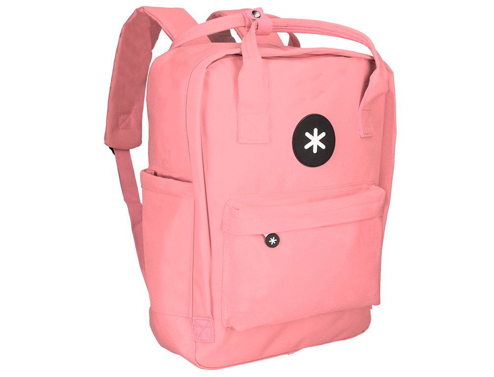 MOCHILA 2 ASAS E BOLSOS EXTERIORES CORAL 300X115X390 MM