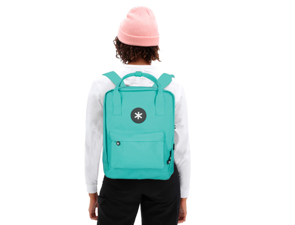 MOCHILA 2 ASAS E BOLSOS EXTERIORES MENTA 300X115X390 MM