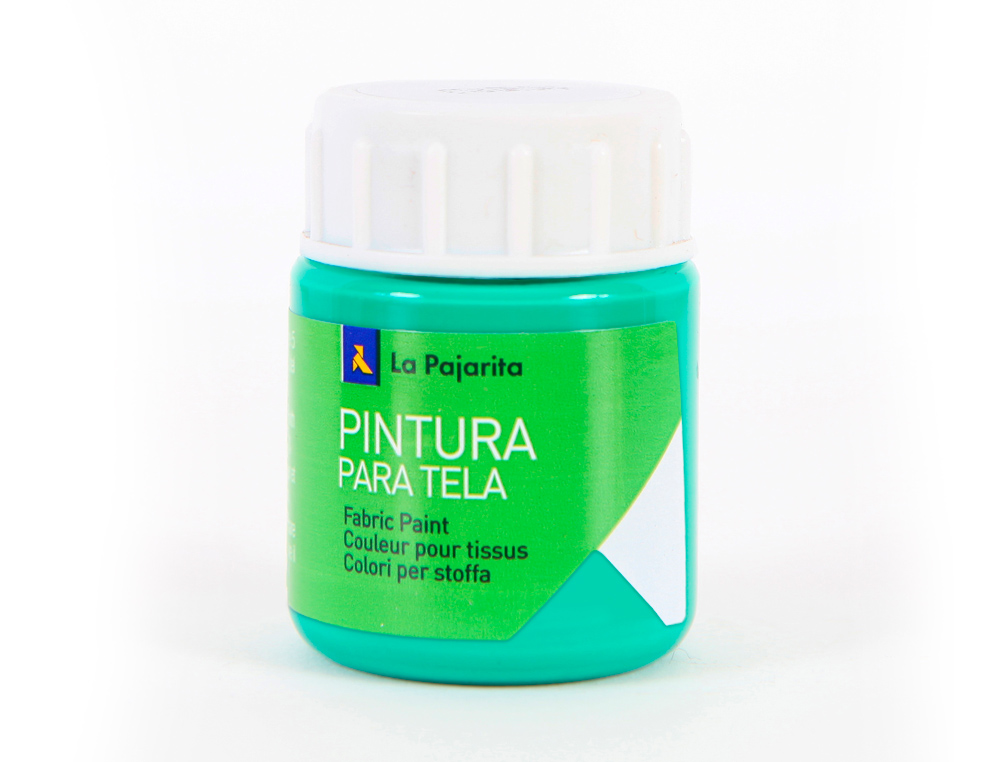 TINTA PARA TELA LA PAJARITA 20 ML VERDE ESMERALDA
