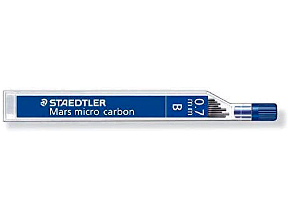 MINAS STAEDTLER MARS MICRO GRAFITE 0,7 MM B TUBO COM 12 UNIDADES