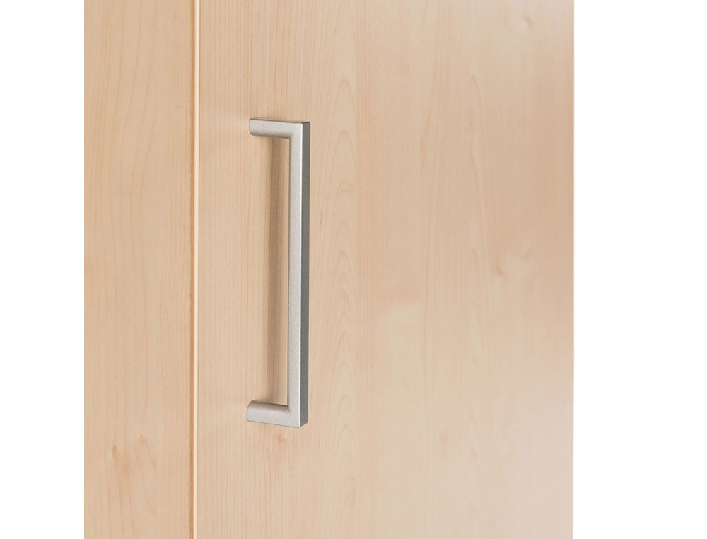 ARMARIO ROCADA COM QUATRO ESTANTES E DOIS PORTAS SERIE STORE 195X90X45 CM ACABAMENTO AW04 BRANCO/BRANCO