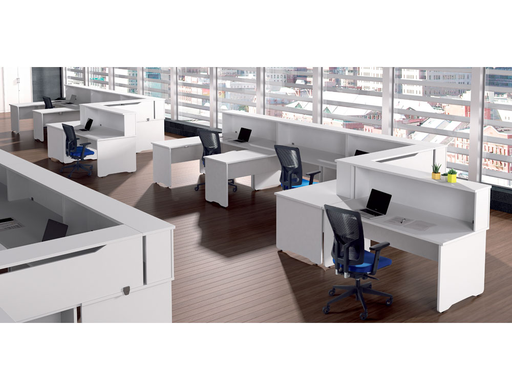 APOIO DE SECRETARIA ROCADA VALIDO PARA MESAS WORK METAL EXECUTIVE 160X30X40 CM ACABAMENTO AA01 FAIA/FAIA