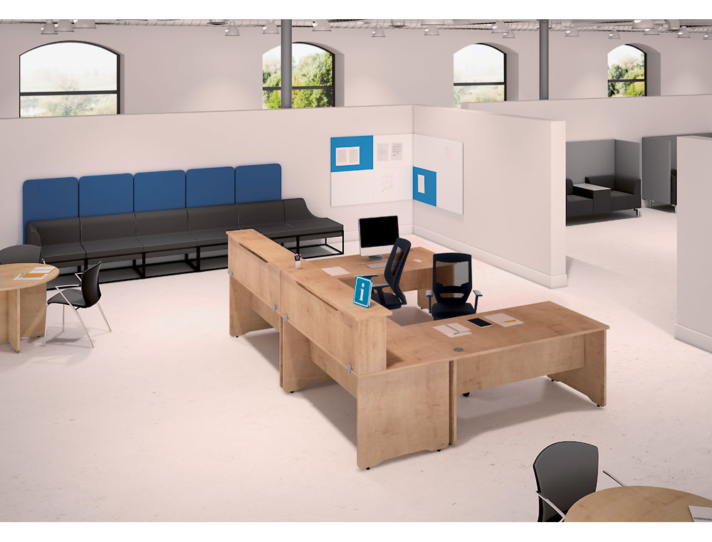 APOIO DE SECRETARIA ROCADA VALIDO PARA MESAS WORK METAL EXECUTIVE 200X30X40 CM ACABAMENTO AN02 CINZA/CINZA