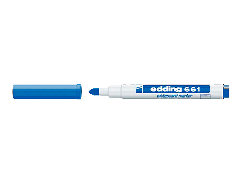 MARCADOR EDDING PARA QUADRO BRANCO 661 COR AZUL PONTA REDONDA 1-2 MM RECARREGAVEL