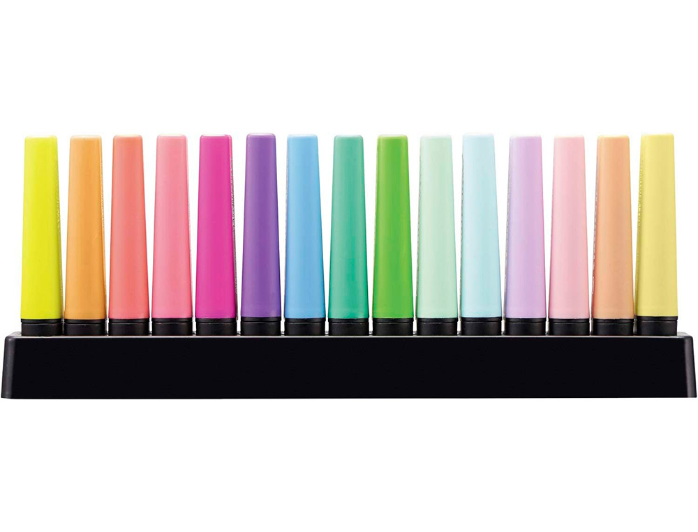 MARCADOR FLUORESCENTE STABILO BOSS 70 BLISTER DE 15 UNIDADES CORES SORTIDAS