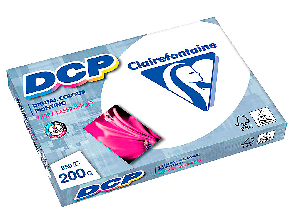 PAPEL FOTOCOPIA CLAIREFONTAINE DIN A4 200 GR EMBALAGEM DE 250 FOLHAS