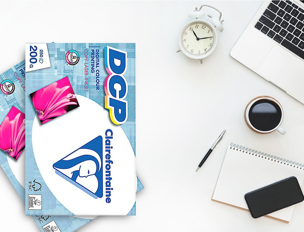 PAPEL FOTOCOPIA CLAIREFONTAINE DIN A4 200 GR EMBALAGEM DE 250 FOLHAS