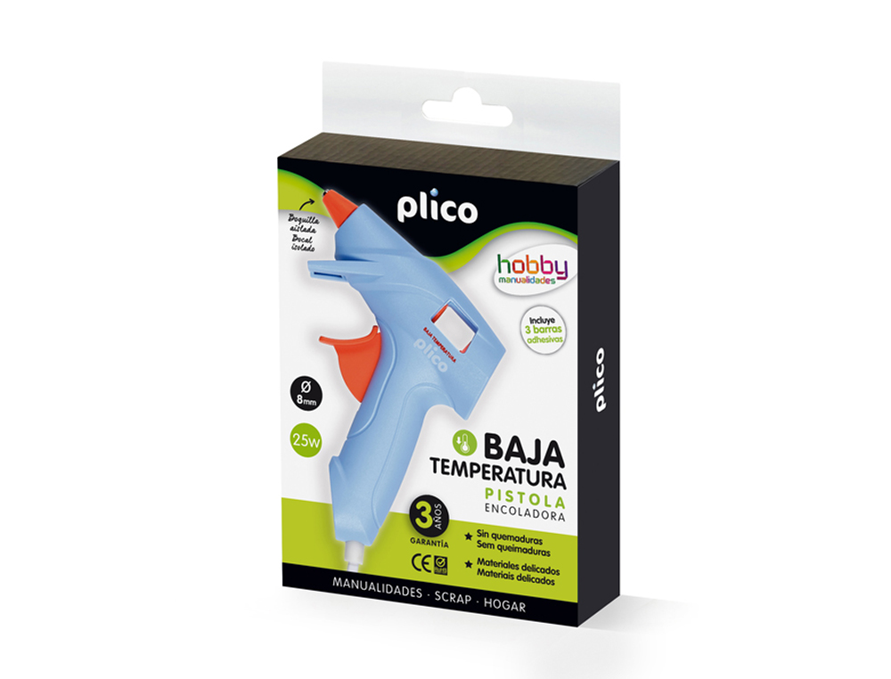 PISTOLA COLA TERMOFUSIVEL PLICO 25W BAIXA TEMPERATURA