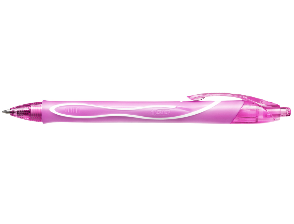 ESFEROGRAFICA BIC GELOCITY QUICK DRY RETRATIL TINTA GEL ROSA PONTA DE 0,7 MM