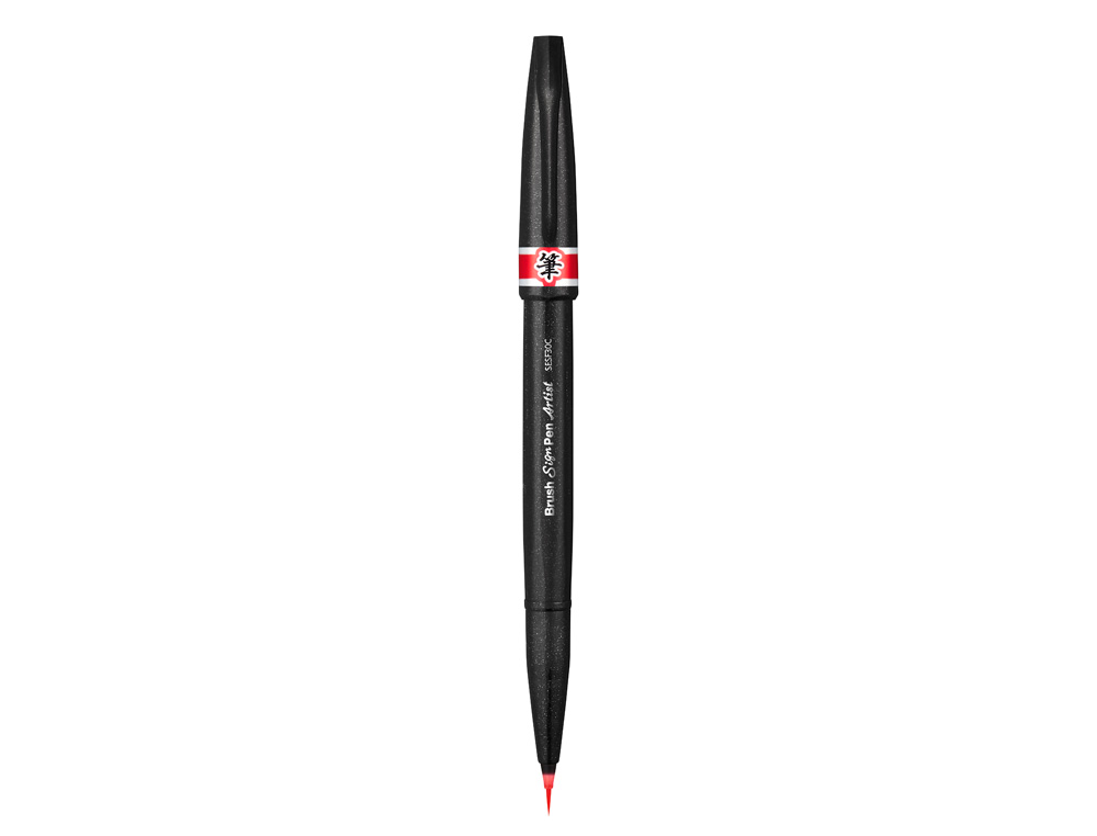 CANETA PINCEL PENTEL ARTIST COR VERMELHO