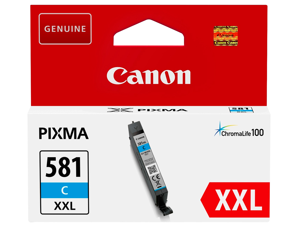 TINTEIRO CANON 581 XXL TS9550 / TS705 CIAN 830 PAGINAS