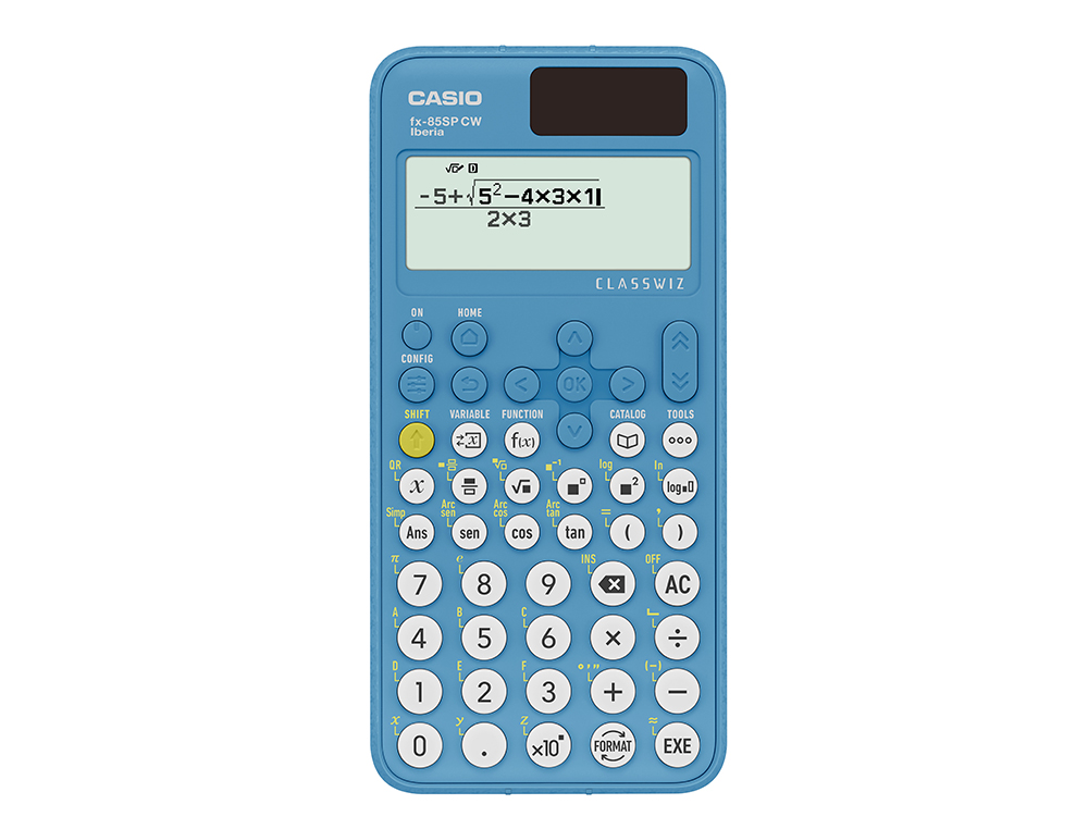 CALCULADORA CASIO FX-85SP CW IBERIA SOLAR CIENTIFICA 300 FUNCOES 9 MEMORIAS 15+10+2 DIGITOS 16 MB FLASH COM CAPA