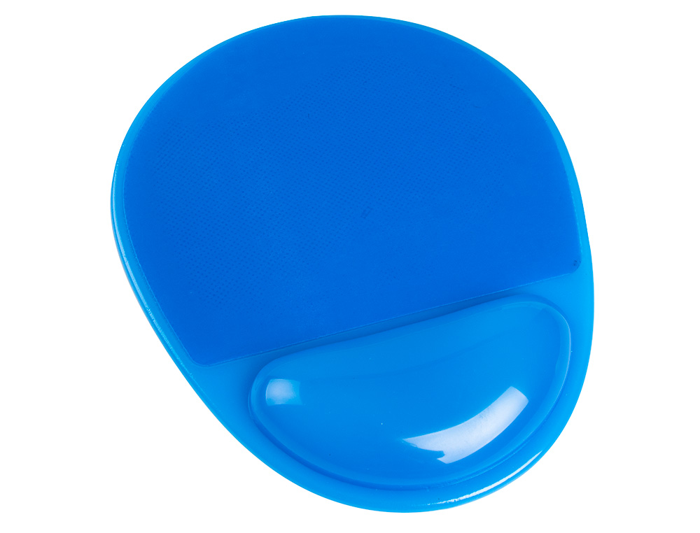 TAPETE PARA RATO Q-CONNECT COM APOIO DE PULSOS DE GEL E PVC COR AZUL