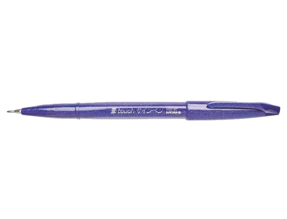 CANETA PINCEL PENTEL TOUCH PARA CALIGRAFIA COR VIOLETA