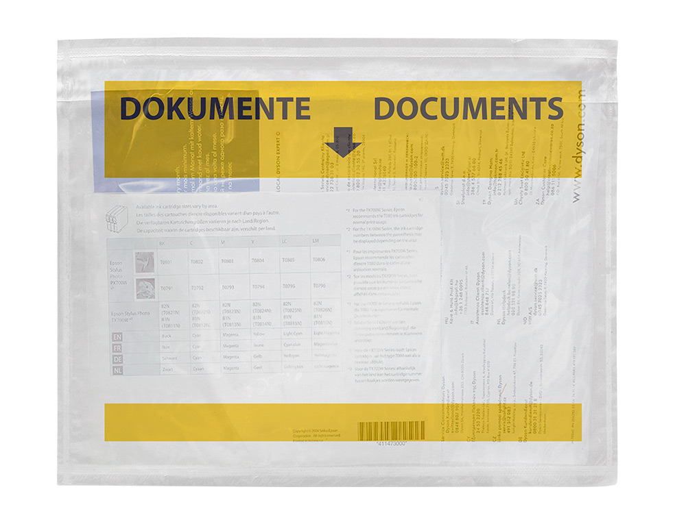 ENVELOPE AUTOADESIVO Q-CONNECT PORTA DOCUMENTOS MULTILINGUE 225X165 MM JANELA TRANSPARENTE PACK DE 100 UNIDADES