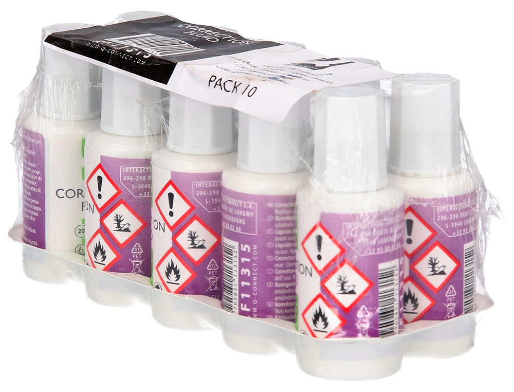 CORRETOR Q-CONNECT FRASCO 20ML APLICADOR ESPUMA