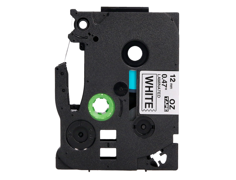 FITA Q-CONNECT TZE-231 BRANCA-PRETA 12MM COMPRIMENTO 8 MT
