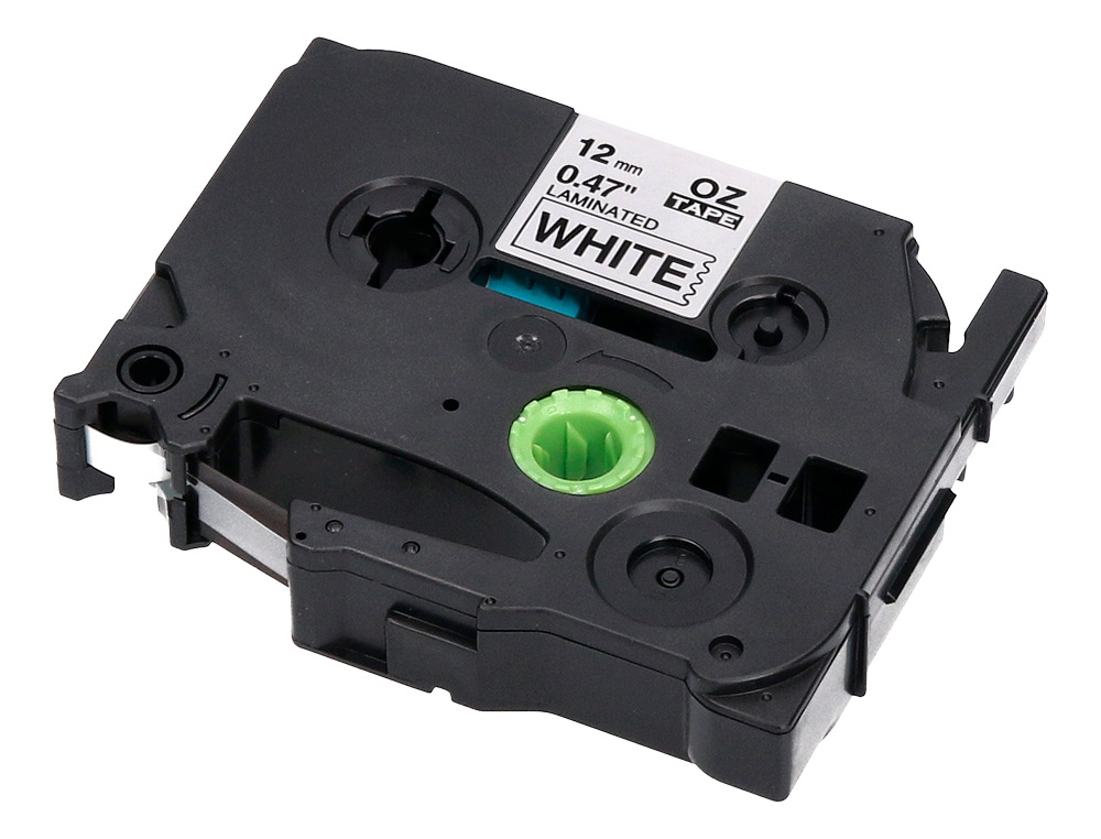 FITA Q-CONNECT TZE-231 BRANCA-PRETA 12MM COMPRIMENTO 8 MT